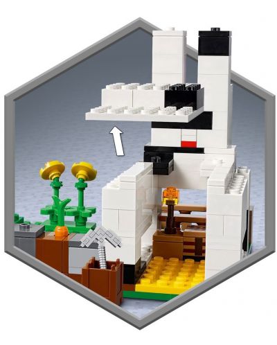 Konstruktor Lego Minecraft - Ranč zečeva (21181) - 3