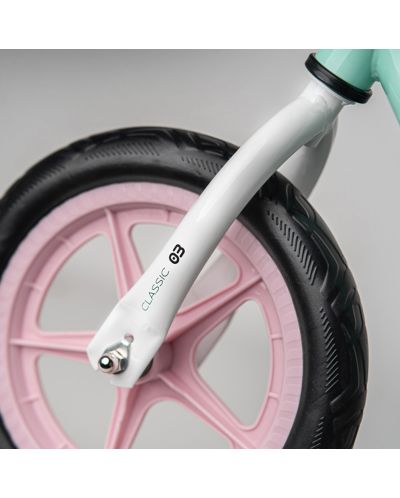 Bicikl za ravnotežu Cariboo - Classic, mint/ružičasti - 5