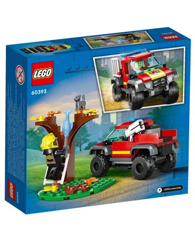 Konstruktor LEGO City - Vatrogasni kamion 4x4 (60393) - 2