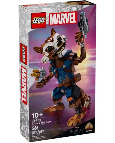 Konstruktor LEGO Marvel Super Heroes - Rocket i Baby Groot (76282) - 1