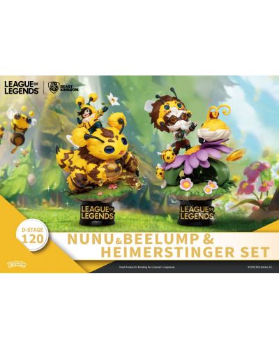 Set kipića Beast Kingdom Games: League of Legends - Nunu & Beelump & Heimerstinger, 16 cm - 10