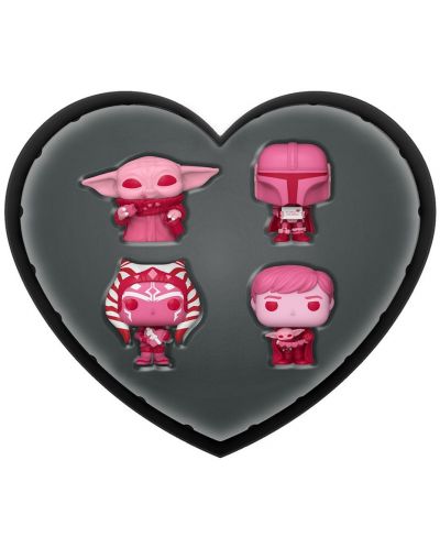 Set mini figurica Funko Pocket POP! Television: The Mandalorian - Happy Valentine's Box - 1