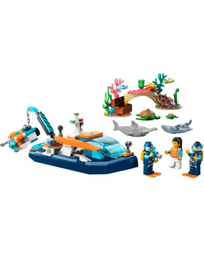 Konstruktor LEGO City - Istraživački ronilački brod (60377) - 2