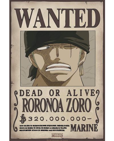 Set mini postera GB eye Animation: One Piece - Zoro & Sanji Wanted Posters (Series 1) - 2