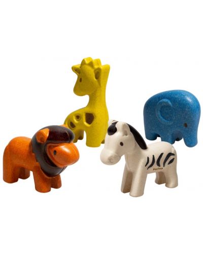Set drvenih igračaka PlanToys - Životinje - 1
