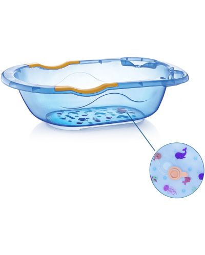Komplet za kupanje s termometrom BabyJem - Plavi, 6 dijelova - 2