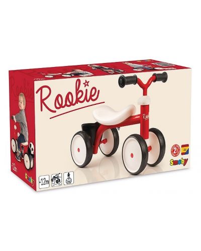 Bicikl za ravnotežu Smoby Rookie Ride - Crveni - 2