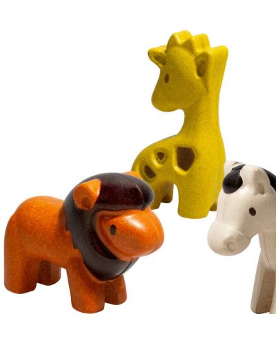 Set drvenih igračaka PlanToys - Životinje - 2