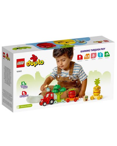 Konstruktor LEGO Duplo - Traktor za voće i povrće (10982) - 2