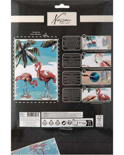 Set za slikanje po brojevima Grafix - Flamingo - 2