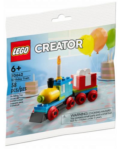 Konstruktor LEGO Creator - Rođendanski vlak (30642) - 1