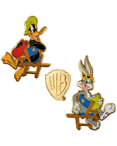 Set bedževa CineReplicas Animation: Looney Tunes - Bugs and Daffy at Warner Bros Studio (WB 100th) - 1