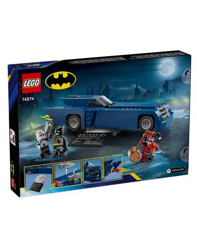 Konstrukcijski set LEGO DC Comics Super Heroes - Batman s Batmobilom vs. Harley Quinn i Mr. Freeze (76274) - 2
