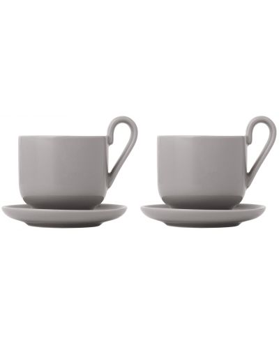 Set od 2 porculanske šalice za espresso Blomus - Ro, 80 ml, sive - 1