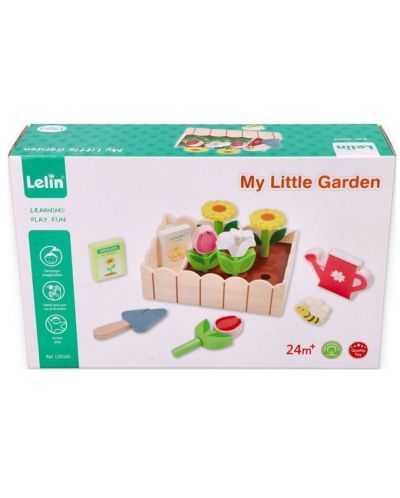 Set drvenih igračaka Lelin - Cvijeće za sadnju - 5