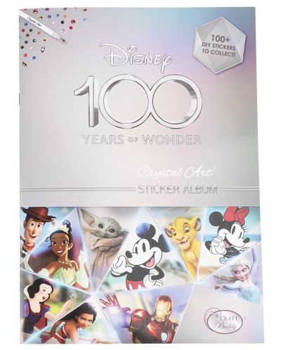 Kolekcionarski album Craft Buddy - Disney 100, početni paket s naljepnicama - 1