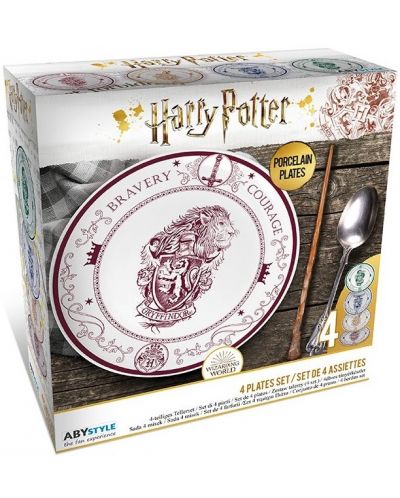 Set tanjura ABYstyle Movies: Harry Potter - Hogwarts Houses, 4 kom. - 6