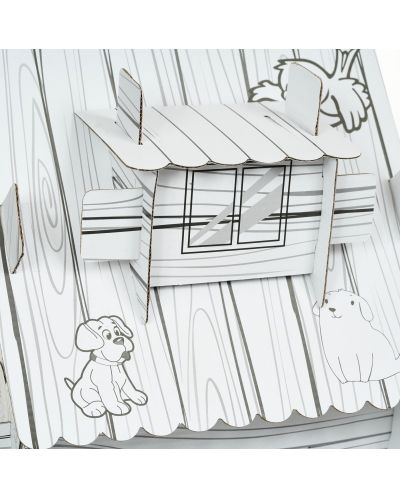 Dječji set GОТ - Šumska kućica sa životinjama za sastavljanje i bojanje - 6