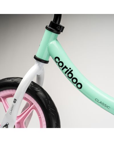 Bicikl za ravnotežu Cariboo - Classic, mint/ružičasti - 6