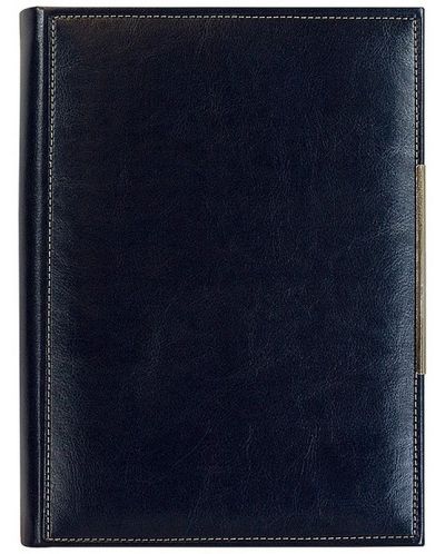 Kožna bilježnica-agenda Lemax Novaskin - А5, tamnoplava, Standart - 1