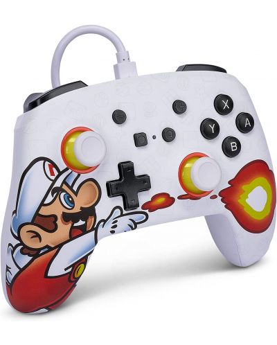 Kontroler PowerA - Enhanced, žičani, za Nintendo Switch, Fireball Mario - 2