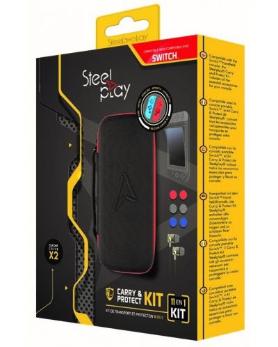 Set zaštitnika Steelplay - 11 u 1 Carry & Protect Kit (Nintendo Switch) - 1