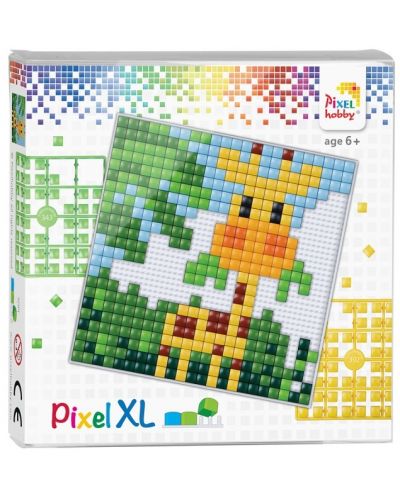 Kreativni set s pikselima Pixelhobby - XL, Žirafa - 1