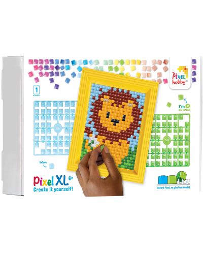 Kreativni set okvira i piksela Pixelhobby - XL, Lav - 2