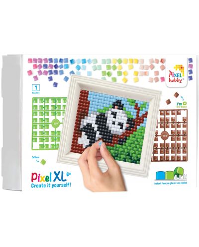 Kreativni set okvira i piksela Pixelhobby - XL, Panda - 1