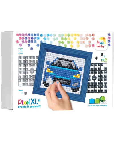 Kreativni set okvira i piksela Pixelhobby - XL, Auto - 1
