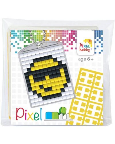 Kreativni set piksela Pixelhobby - Privjesak za ključeve, Osmijeh - 1