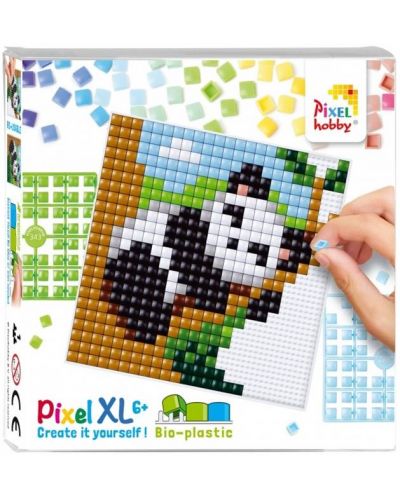 Kreativni set piksela Pixelhobby - XL, Panda na drvetu - 1