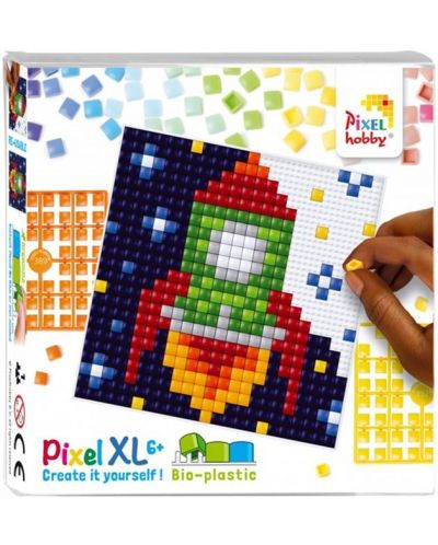 Kreativni set piksela Pixelhobby - XL, Raketa - 1