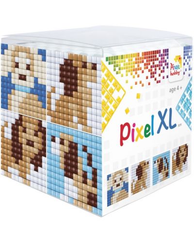 Kreativni set s pikselimaPixelhobby - XL, Kocka, štenci - 1