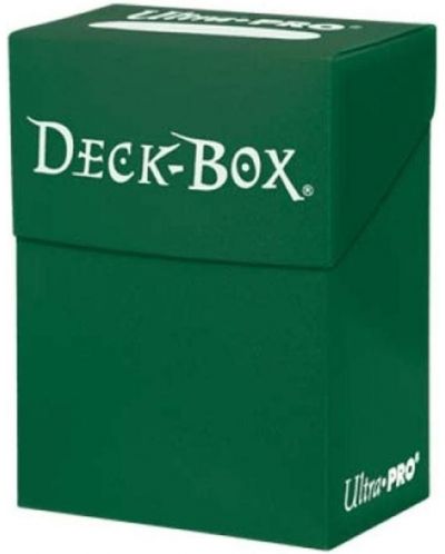 Kutija za karte Ultra Pro - Solid Color Deck Box, Forest Green (80+ kom.) - 1