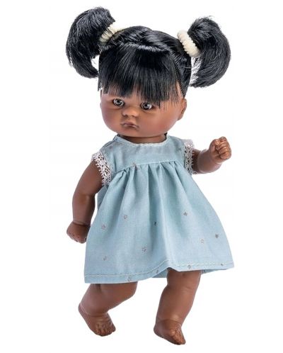 Lutka Asi Dolls - Tommy, u svijetloplavoj cvjetnoj haljini, 20 cm - 1