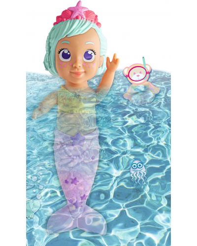 Lutka Simba Toys - Novorođenče sirena s tijarom koja mijenja boju - 4