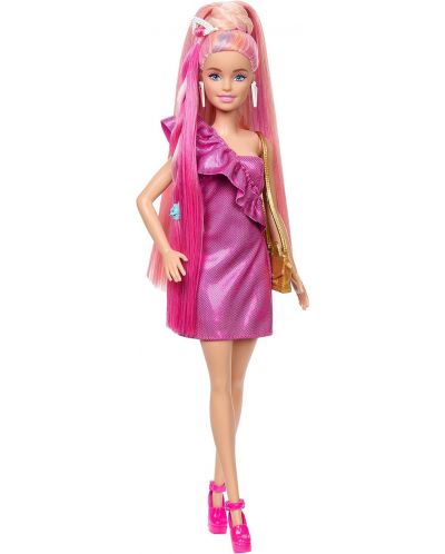 Lutka Barbie Fun & Fancy Hair - S dugom obojenom kosom i dodacima - 1