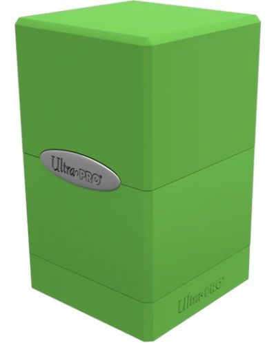 Kutija za kartice Ultra Pro Satin Tower - Lime Green (100+ kom.) - 1