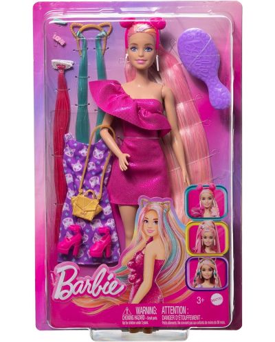 Lutka Barbie Fun & Fancy Hair - S dugom obojenom kosom i dodacima - 7