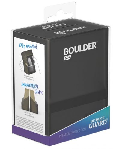 Kutija za kartice Ultimate Guard Boulder Deck Case - Standard Size, crna (60 kom.) - 5