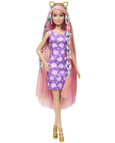 Lutka Barbie Fun & Fancy Hair - S dugom obojenom kosom i dodacima - 2