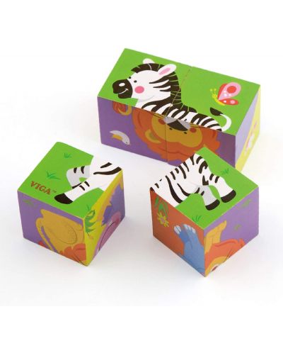 Kocke Viga - Divlje životinje, 4 komada - 2