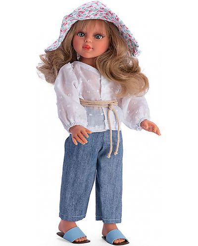 Lutka Asi - Sabrina, sa trapericama i bijelom bluzom, 40 cm - 1