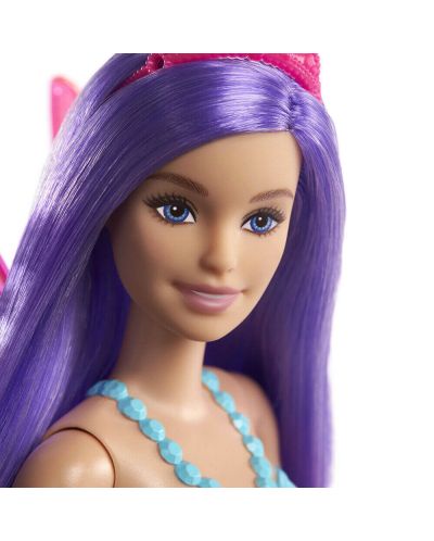 Lutka Barbie Dreamtopia - Barbie vila iz bajke s krilima, s ljubičastom kosom - 2