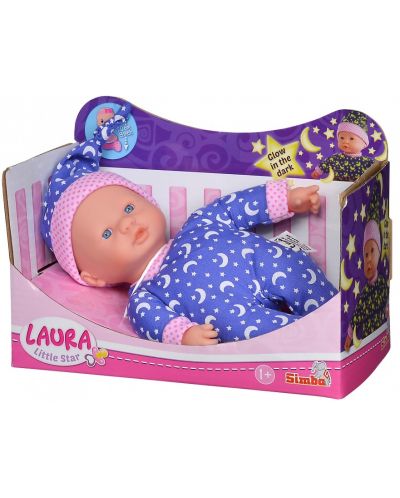 Lutka-beba Simba Toys - Laura, u odjeći koja svijetli u mraku - 1