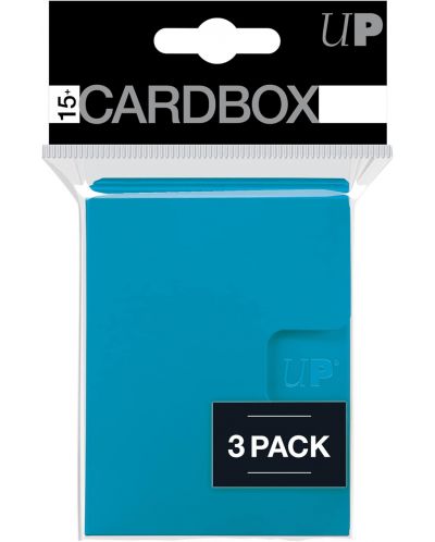 Kutija za karte Ultra Pro - Card Box 3-pack, Light Blue (15+ kom.)  - 1