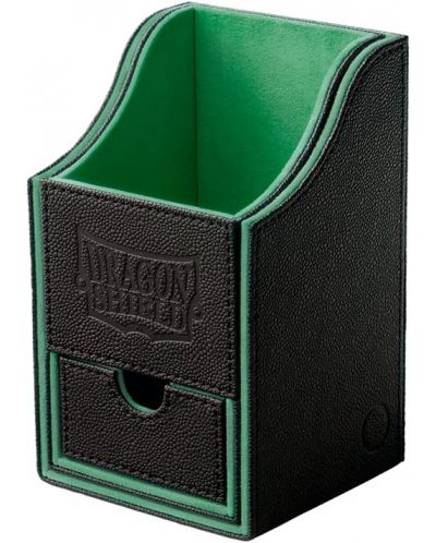 Kutija za kartice Dragon Shield Nest Box - Black/Green (100+ komada) - 3