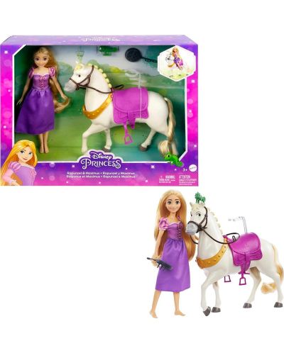 Lutka Disney - Rapunzel s konjem - 1