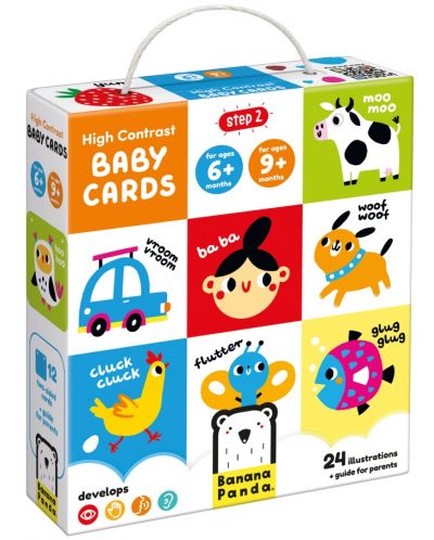 Banana Panda Baby Contrast Card Box - 6m+/9m+ - 6